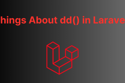 Things About dd() in Laravel