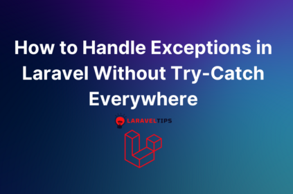 laravel try catch