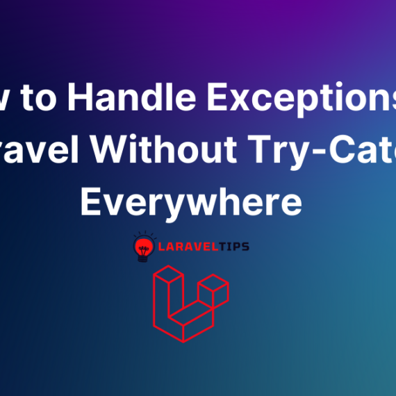 laravel try catch